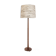 Teak floor lamp and wool lampshade Denmark 1960 1970