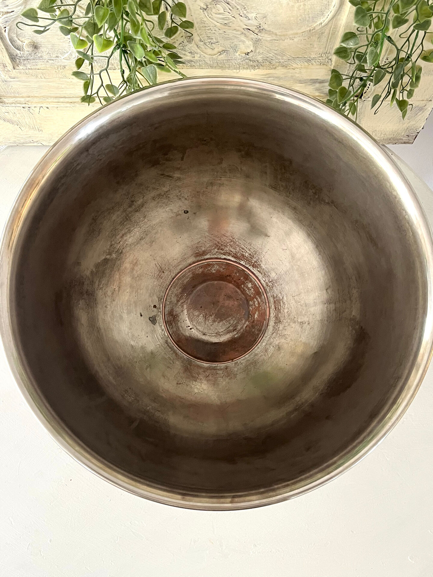 French champagne cooler bowl Leclerc Briant Vinum silver plated