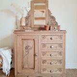 Dresser Art Deco wood brut