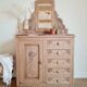 Commode coiffeuse Art déco bois brut