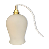 Vintage tulip ride in white opaline