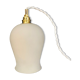 Baladeuse tulipe vintage en opaline blanche
