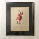 Set of 5 framed illustrations by Maurice Marais, 19th century