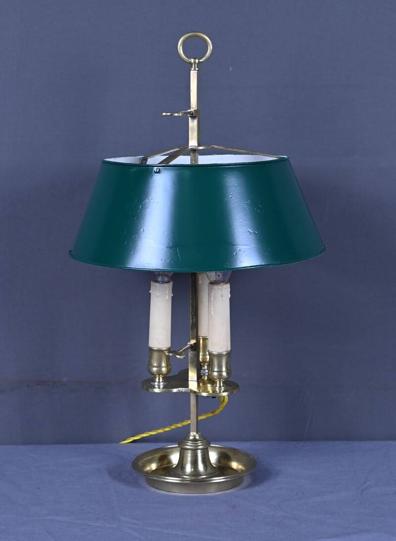 Lampe bouillotte en laiton, style Empire – fin XIXe