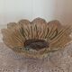 Vintage signed studio pottery flower shaped bowl