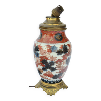 Pied de lampe en porcelaine imari