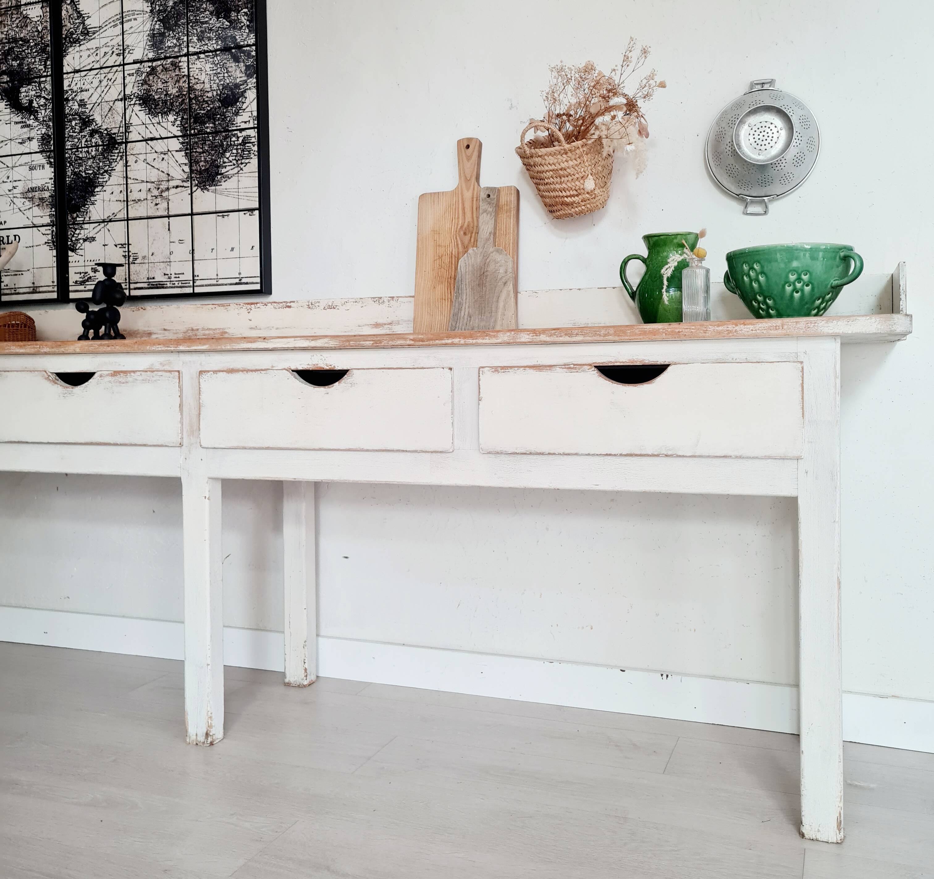 Antique counter – trade table – antique kitchen furniture