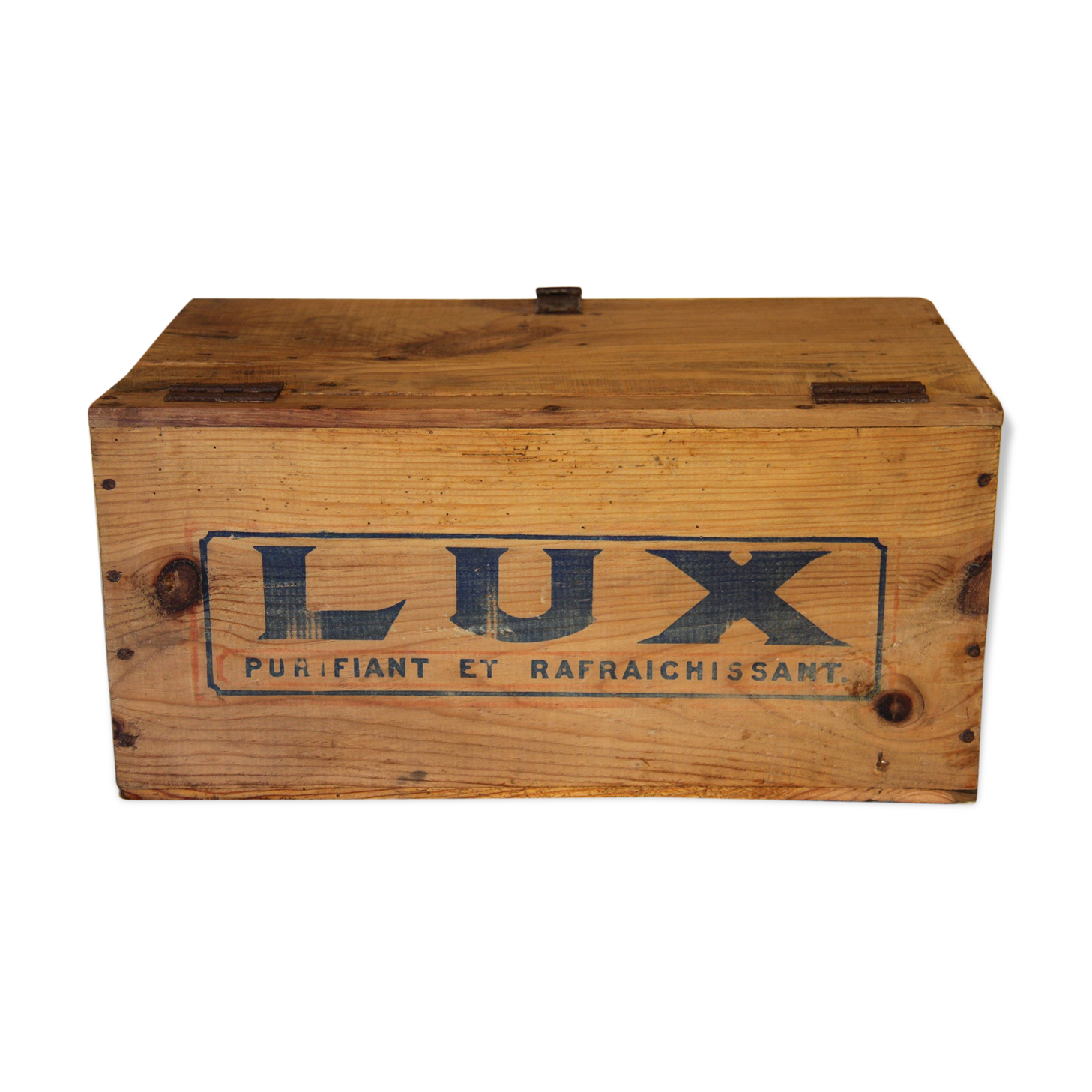 Caisse à savon lux publicitaire vintage