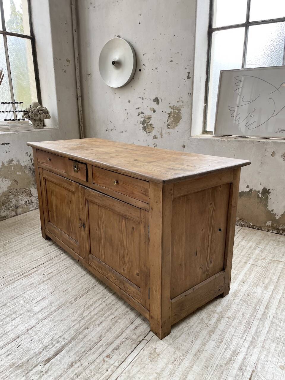 Oak and pine counter 1950