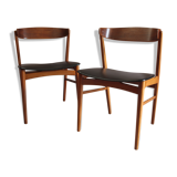 Lot de deux chaises scandinave farstrup model 206