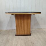 Bistro table bamboo and solid wood