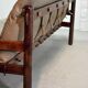Jean Gillon Brazilian Jacarandá Wooden 3-Seat Sofa for Woodart, Brazil, 60s
