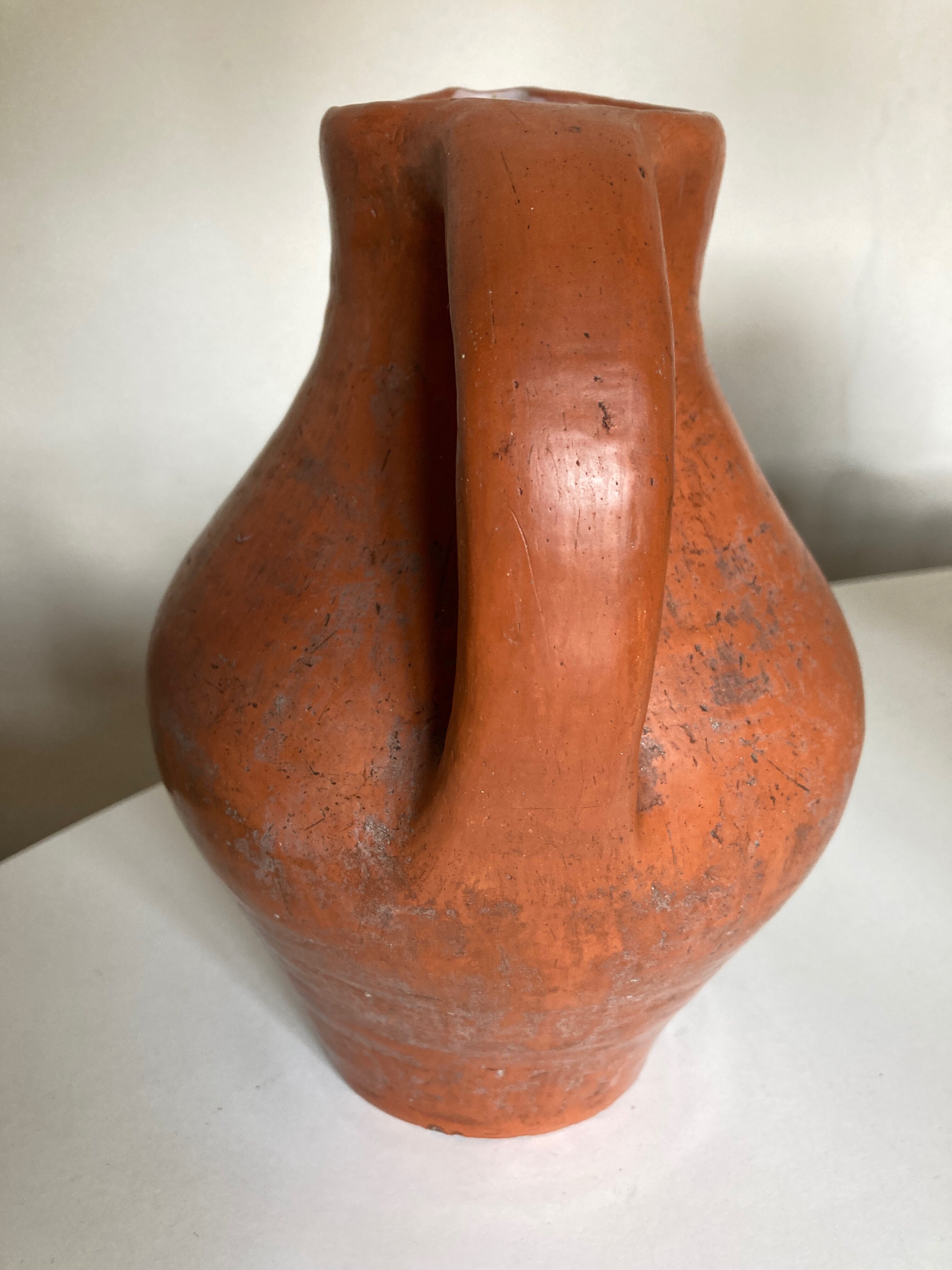 Vase pitcher XL in potter's terracotta 1960