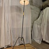 Yellow scoubidou floor lamp 1960
