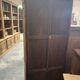 small oak display cabinet, 3 drawers