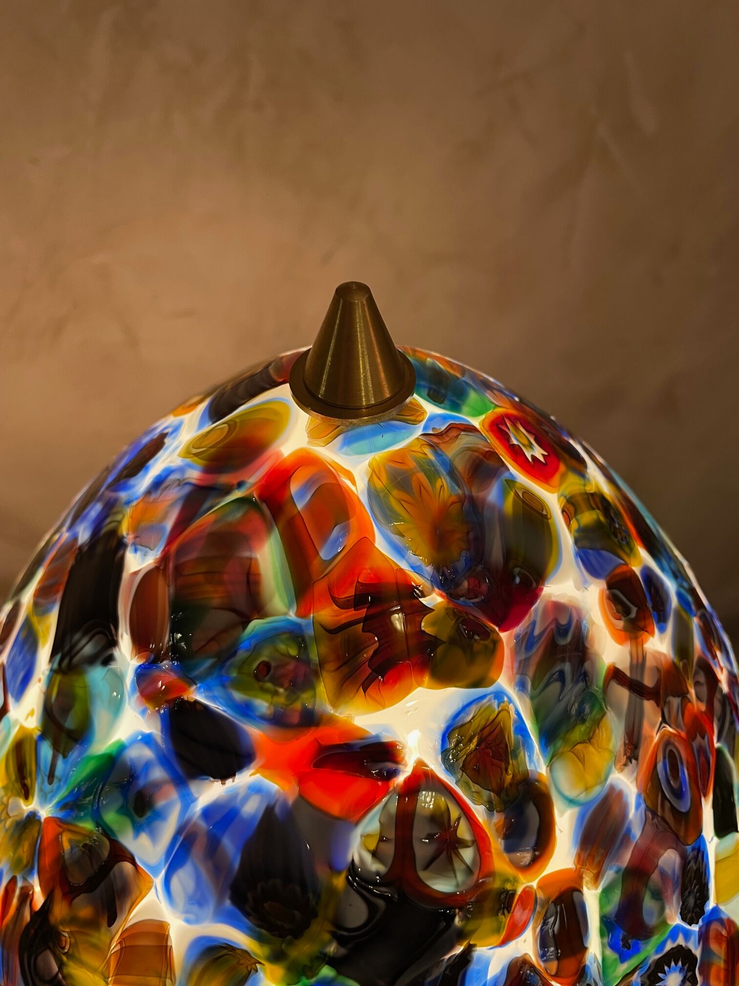 Murano egg lamp