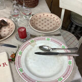 Plat ancien artisanal made in france digoin