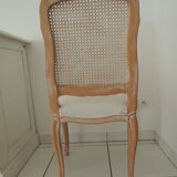 Lot de 4 chaises style Louis XV dos cannés