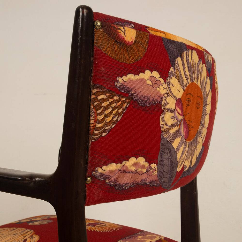 110 Chair by Gio Ponti and Fornasetti for Cassina, 1953