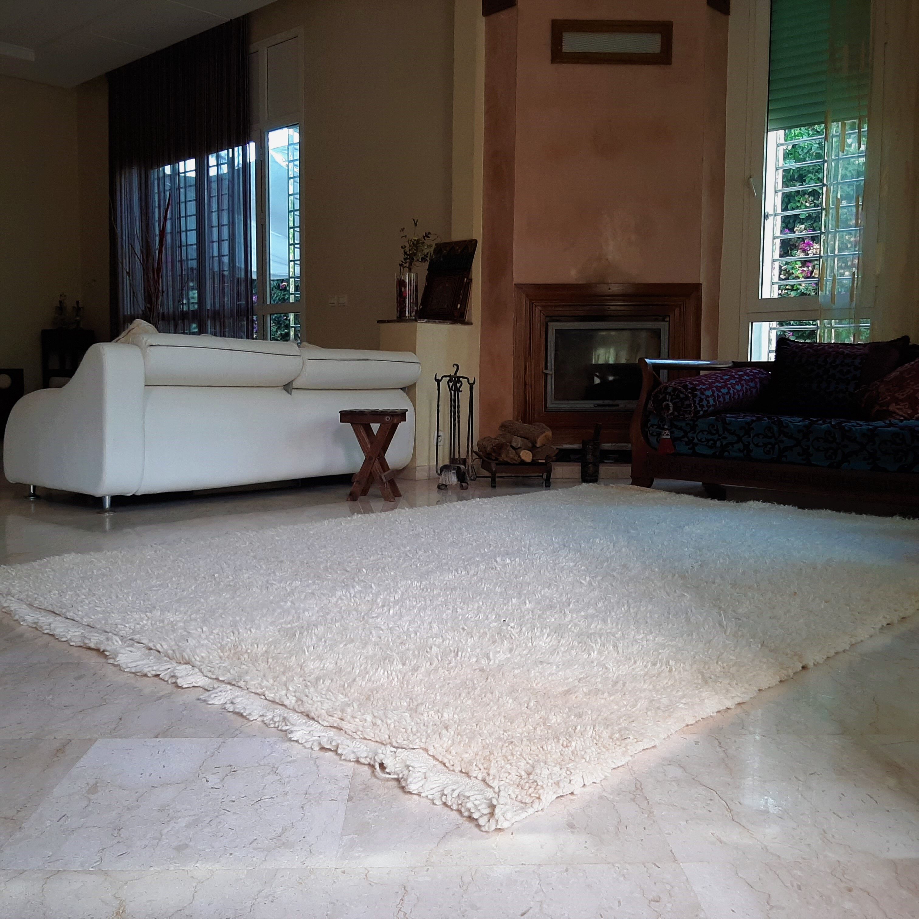 Uni Berber carpet 200x300 cm