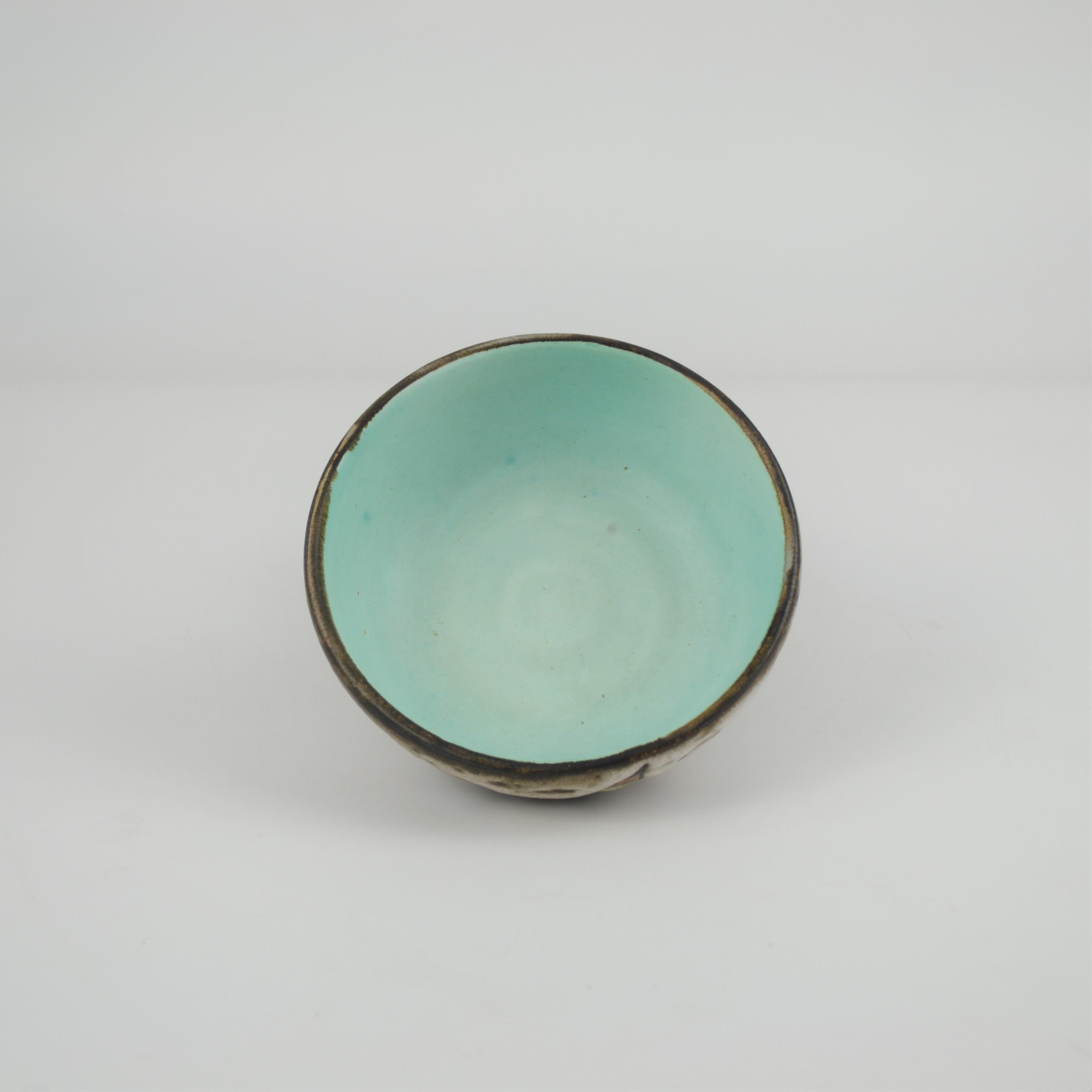 Pair of earthenware cups by Marius Bessone