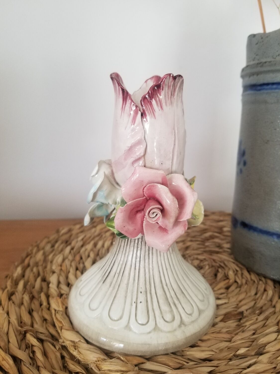 Vintage slurry candle holder