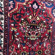 Vintage handmade persian hamadan rug