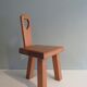 Low stool with backrest Belgium 1970s