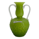 Vase verre vintage Opalina Fiorantina