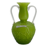 Vase verre vintage Opalina Fiorantina