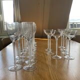 Lot of Murano crystal glasses