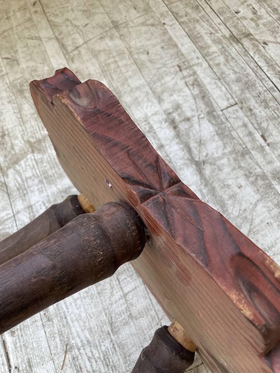 Handcrafted tripod stool