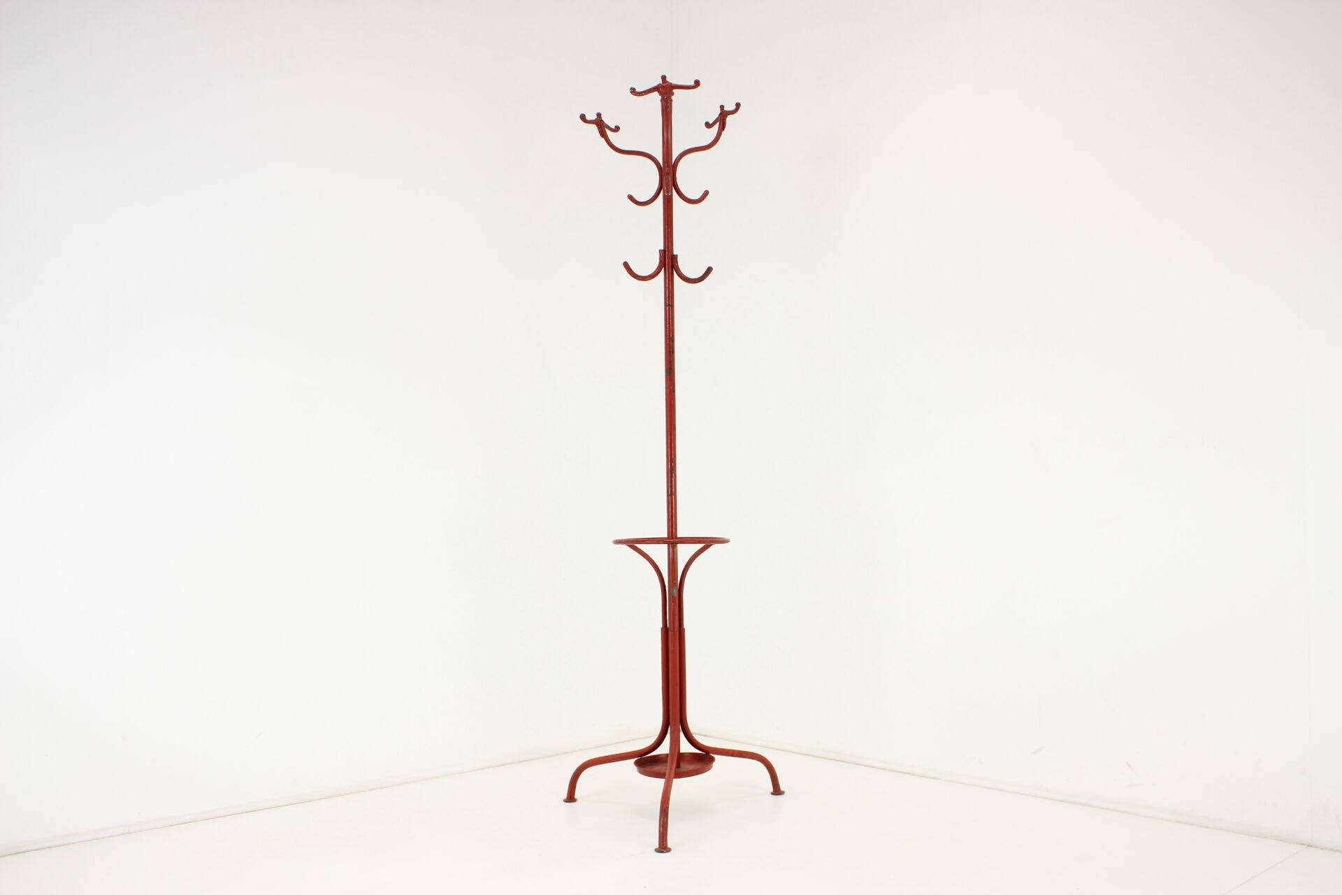 Antique Cast Iron Coat Rack, 1920s