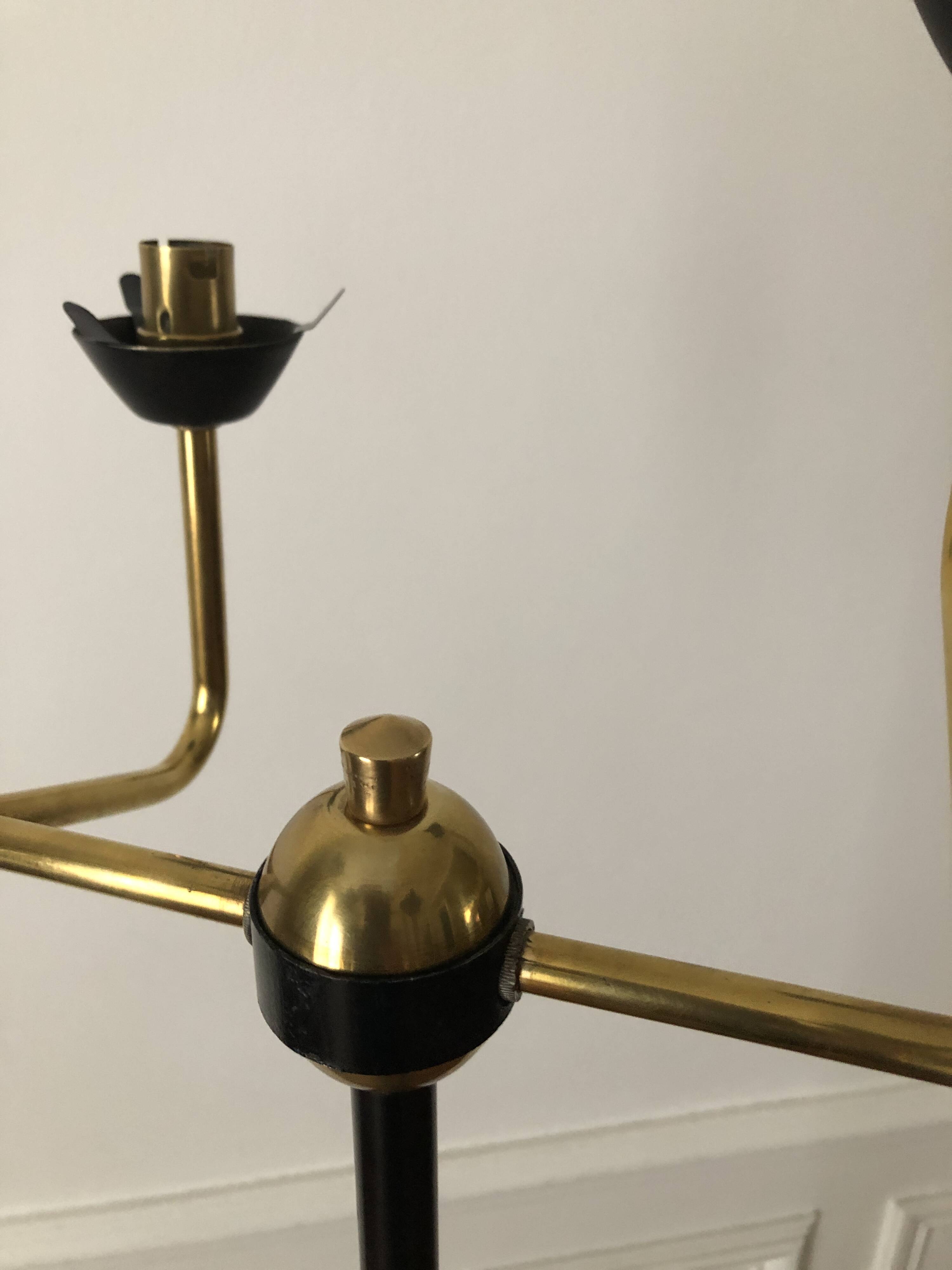 1960s tripod floor lamp with 4 lights