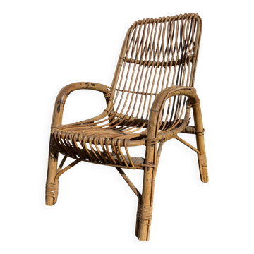 Rattan armchair