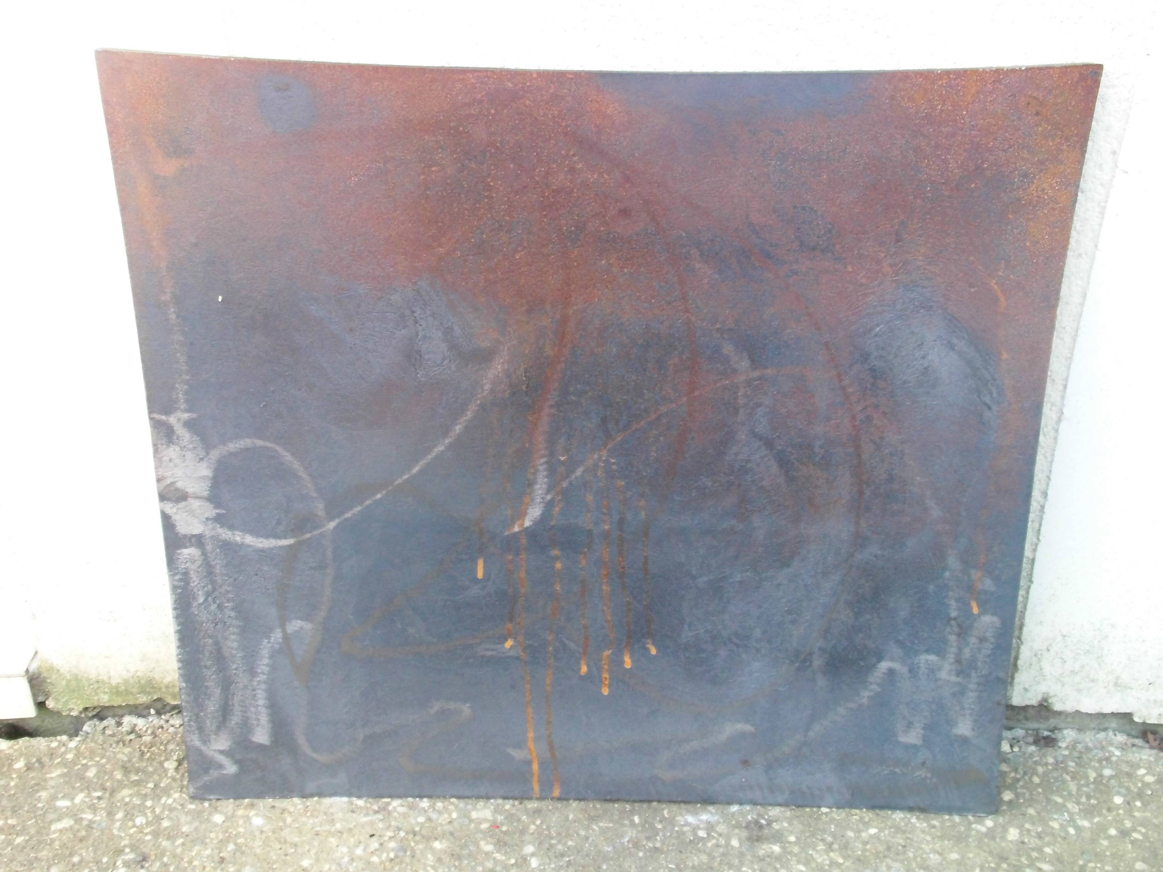 Plate cast fireplace flower lily art foundry Stern