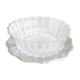 Crystal ravier on silver metal presentation plate