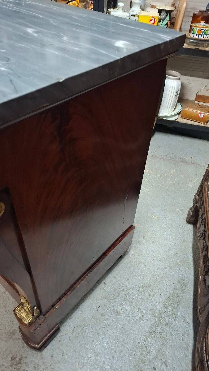 Commode Empire en acajou