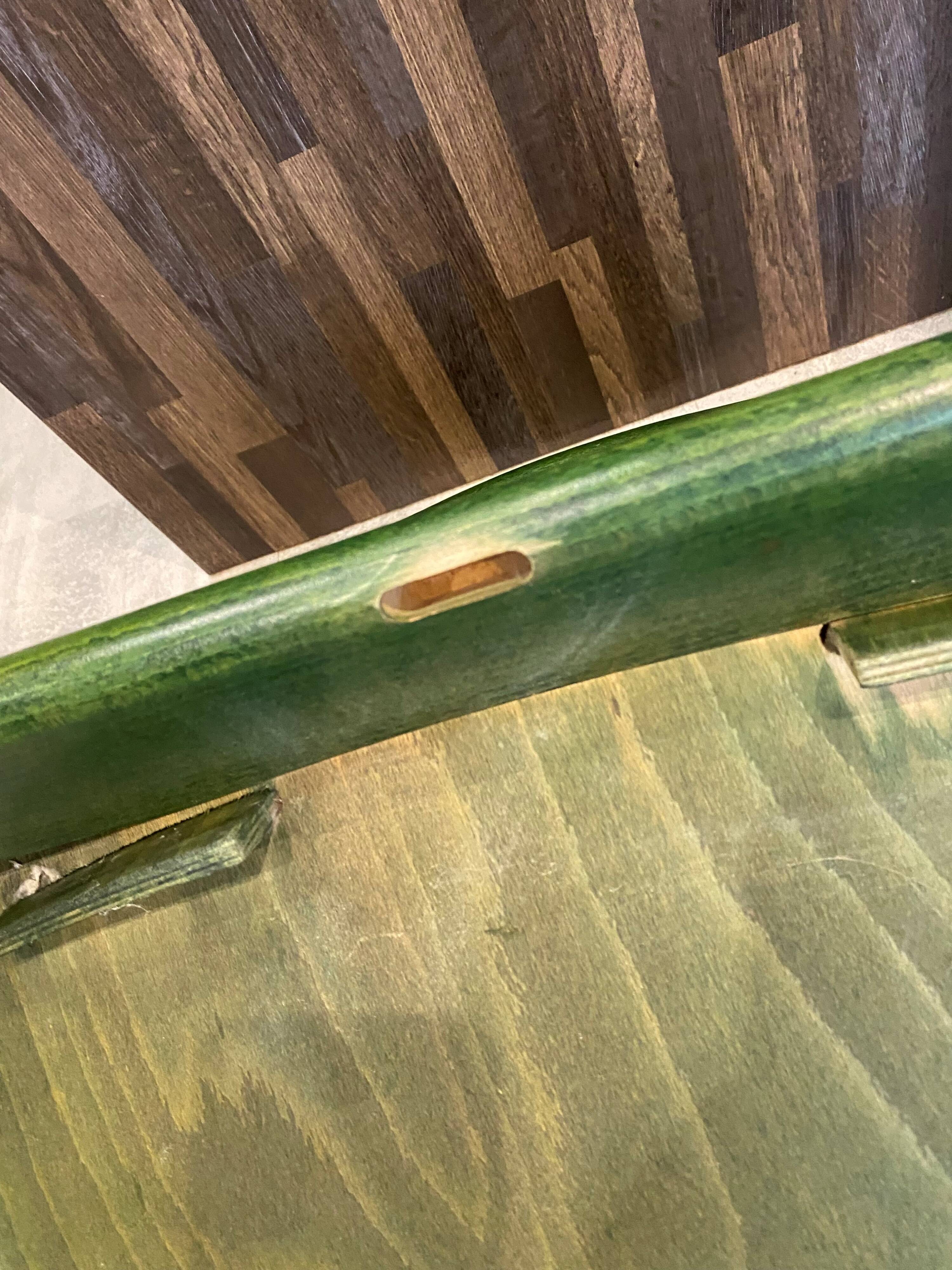 Fauteuil de salon baumann lounge vert vintage années 70