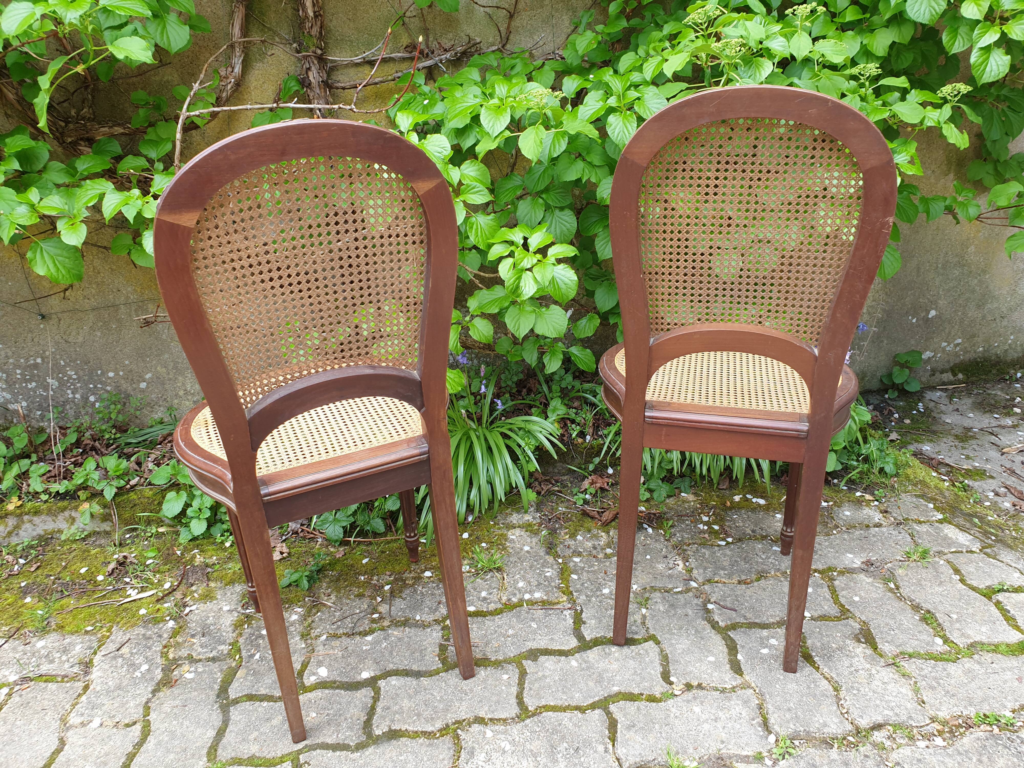 Louis XVI canning chairs