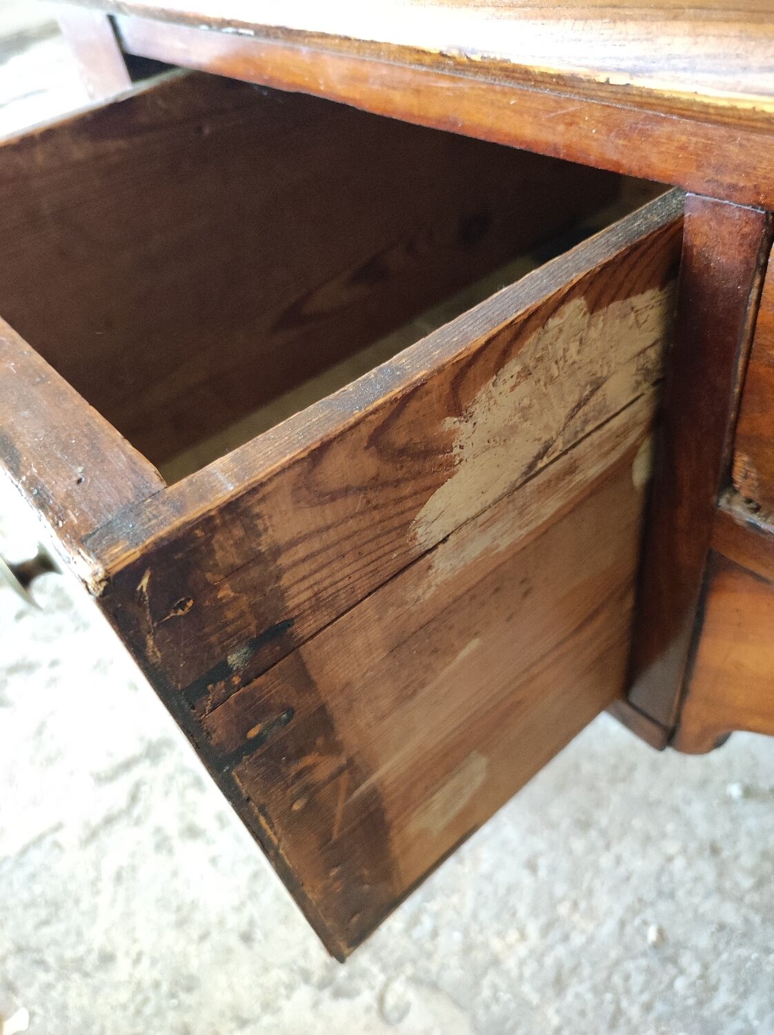 Louis Philippe flat desk in walnut