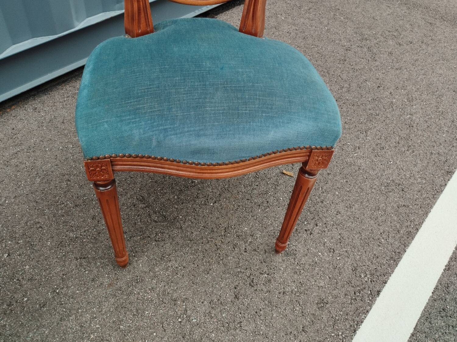 Pair of antique Louis XVI style chairs