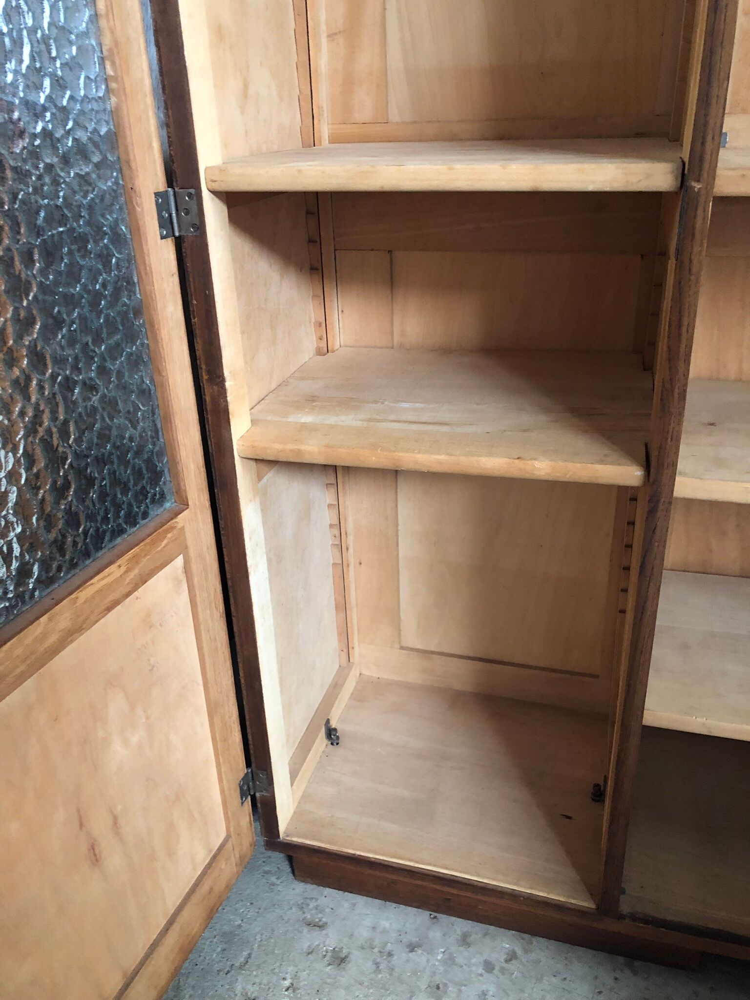Vintage 40 years glass Cabinet