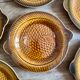 Set of 6 vintage plates fish sarreguemines