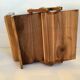 Old wooden cigarette box and ashtray