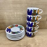 Set of 5 small coffe cups Villeroy & Boch Acapulco