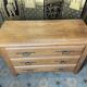 Rustic solid oak chest of drawers