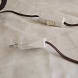 Lampe brutalist ferre forgé cendrier wavy