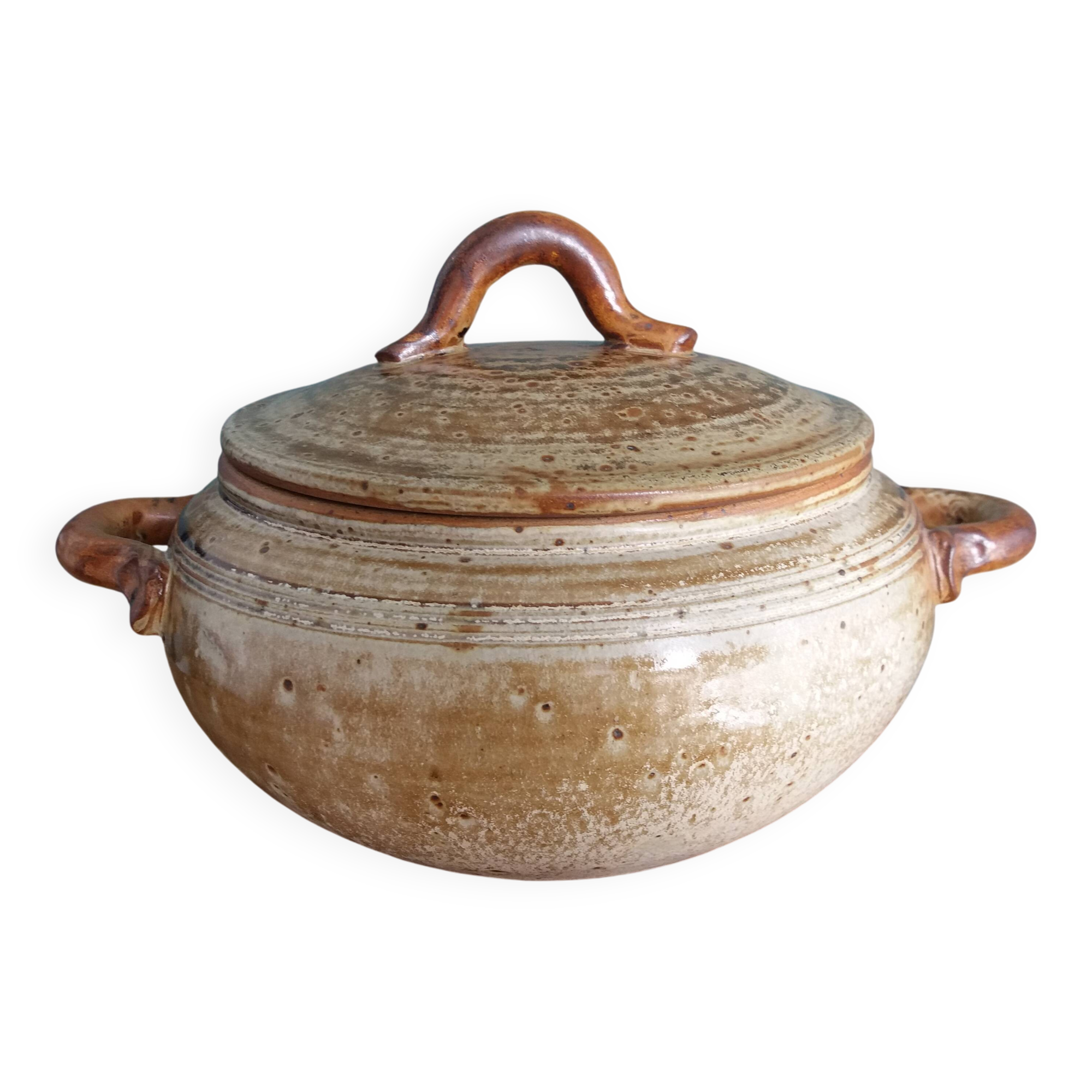 Stoneware vegetable tureen from Puisaye, Jean-Pierre Prud’homme