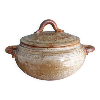 Stoneware vegetable tureen from Puisaye, Jean-Pierre Prud’homme